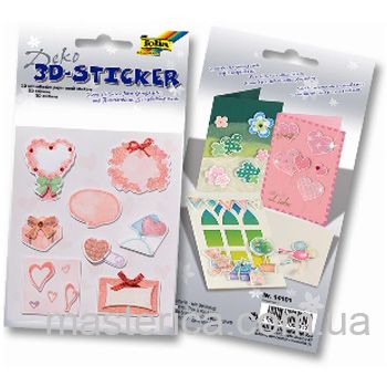 Наклейки 3D с блёстками All-year around-1