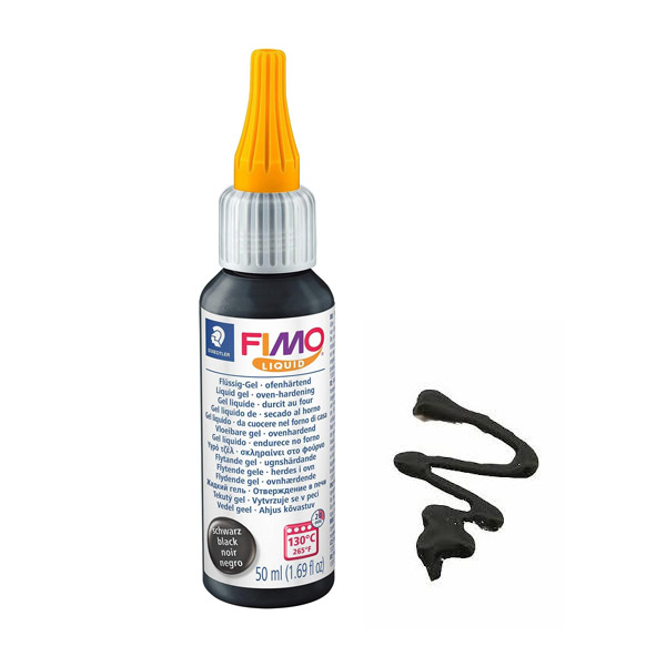 Рідка пластика – гель FIMO, колір: ЧОРНИЙ, 50 ml. 