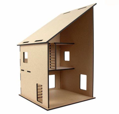 Кукольный домик "Модерн-1" ROSA TALENT, МДФ, 52х32х32 см