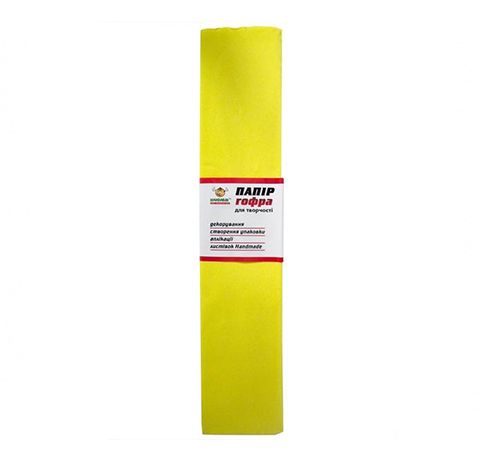 Кріп-папір жовтий, 50х200 см 