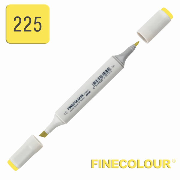 Маркер спиртовий Finecolour Sketchmarker 225 кислотний жовтий Y225 