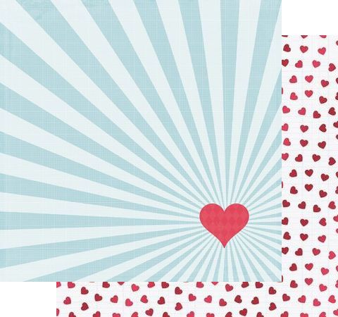 Папір для скрапбукінгу "Confetti Hearts" 30,5х30,5 см 