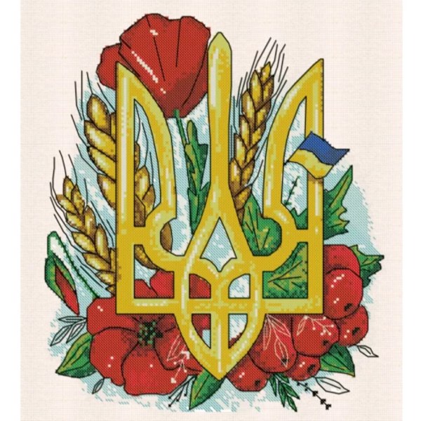 Набор для вышивки крестом «Краски Украины» AbrisArt, 24x27 см