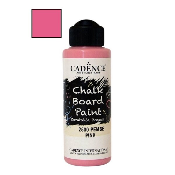 Акрилова фарба для крейдових дощок «Chalkboard Paint» Cadence рожева, 120 ml 