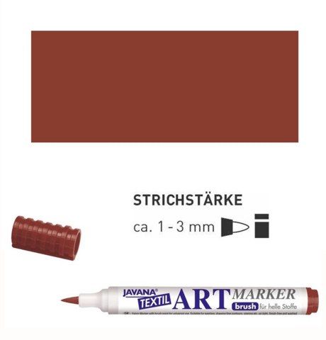 Маркер для росписи ткани Javana Artmarker КОРИЧНЕВЫЙ