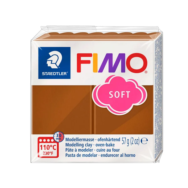Пластика «FIMO Soft», 56 г. Цвет: Карамель №7