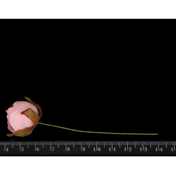 Букетик штучних квітів троянди 6 шт/уп., НІЖНО-РОЖОВІ  - фото 2