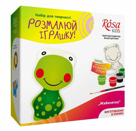 Набор ROSA KIDS, раскрась игрушку из ткани «Лягушенок»