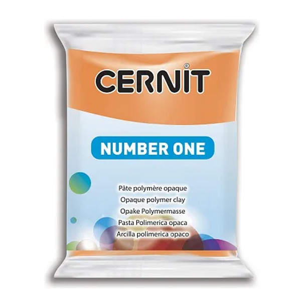 Полімерна глина Cernit Number One, 56 гр. Колір: Помаранчевий №022 