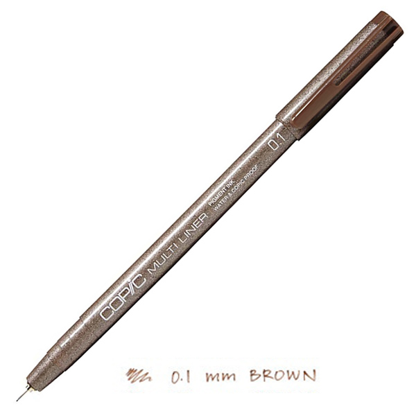 Copic лайнер Multiliner Brown 0,1 мм
