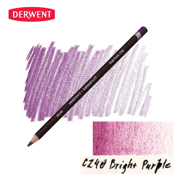 Олівець кольоровий Derwent Coloursoft (C240) Яскравий пурпур. 
