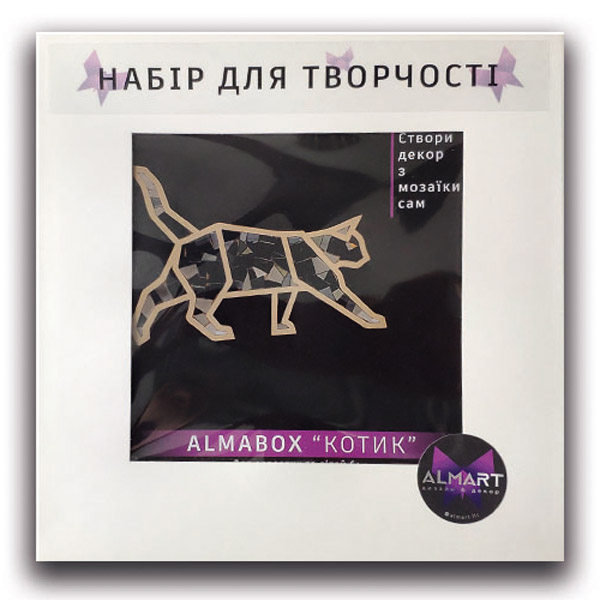 Набір для декорування мозаїкою ALMABOX «Котик» 