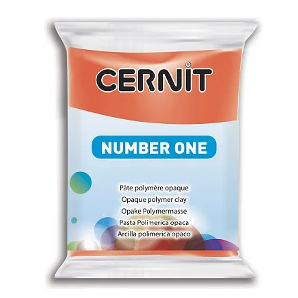 Полимерная глина Cernit Number One, 56 гр. Цвет: Красный мак №217