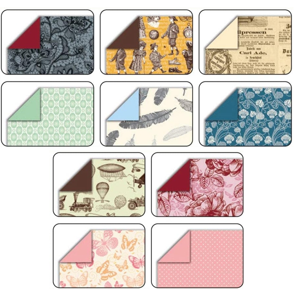 Folia бумага для оригами Folding Papers «Nostalgia» 80 гр, 15x15 см, 50 л - фото 5