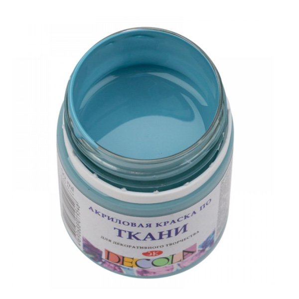Фарба для малювання тканини Decola, 50 ml. Колір: сіро-блакитний  - фото 1