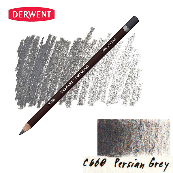 Олівець кольоровий Derwent Coloursoft (C660) Перський сірий. 