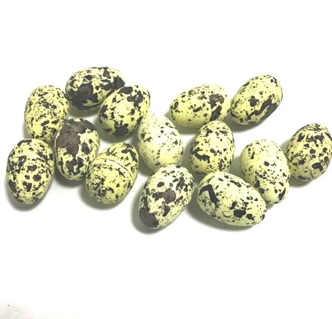 Яйца перепелиные декоративные, пенопласт, Желтые, 3 см.