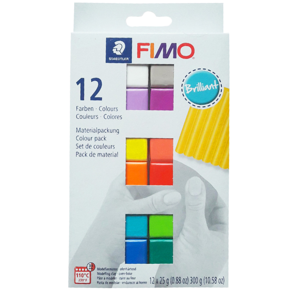 Набір полімерної глини FIMO "Brilliant Colours", 12 кол. * 25 гр.