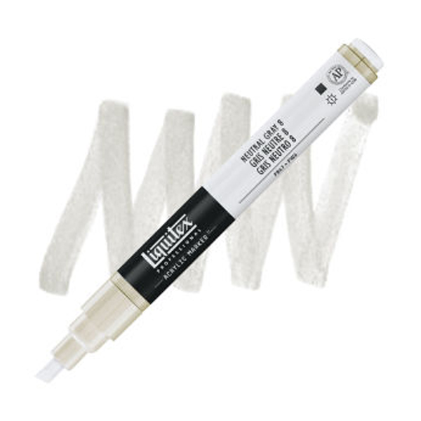 Liquitex акриловий маркер Paint Marker 2мм, #8599 Neutral Gray 8 (Натуральний сірий 8) 