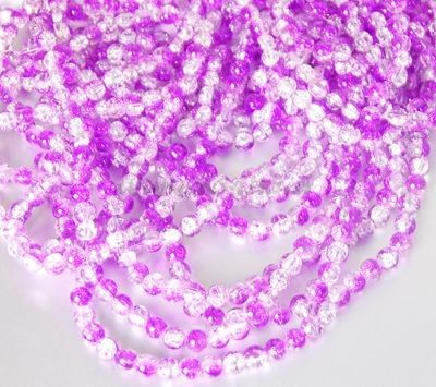 Стеклянные бусины, Фиолетовые, 10 мм (80 шт./уп.)