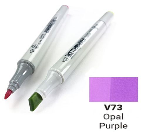 Маркер SKETCHMARKER, цвет ФИОЛЕТОВЫЙ ОПАЛ (Opal Purple) 2 пера: тонкое и долото, SM-V073