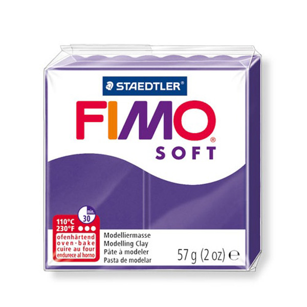 Пластика "FIMO Soft", 56 р. Колір: Сливовий №63 