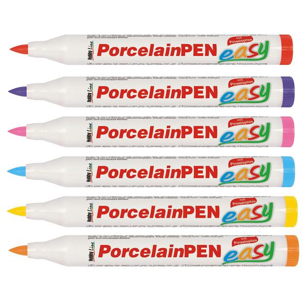 Тонкие маркеры по стеклу и фарфору Porcelain Pen (цвета в ассортименте) - фото 3