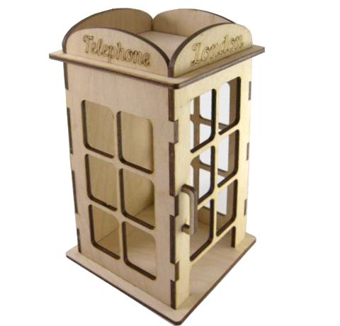 Чайный домик «Телефонная будка», 12x12x21 см
