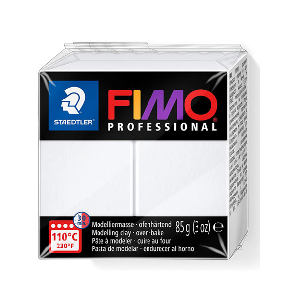 Пластика "FIMO Professional", 85 г. Колір: Білий 0 