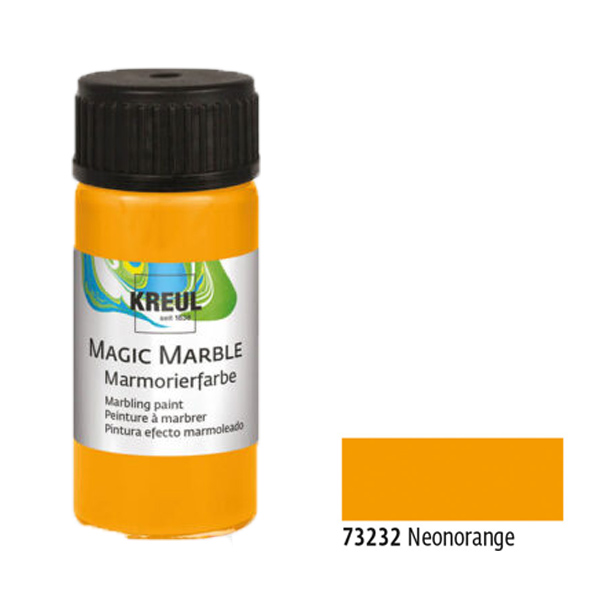 Краска для марморирования «Magic Marble» NEON, ОРАНЖЕВАЯ, 20 ml. 