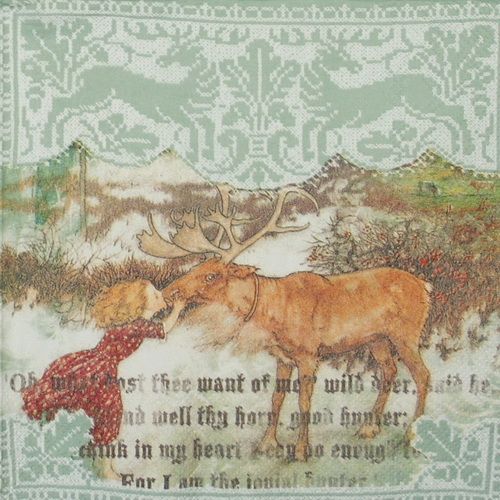 Салфетка  Зимний сюжет-2