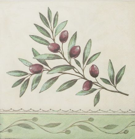 Салфетка Веточка с оливками