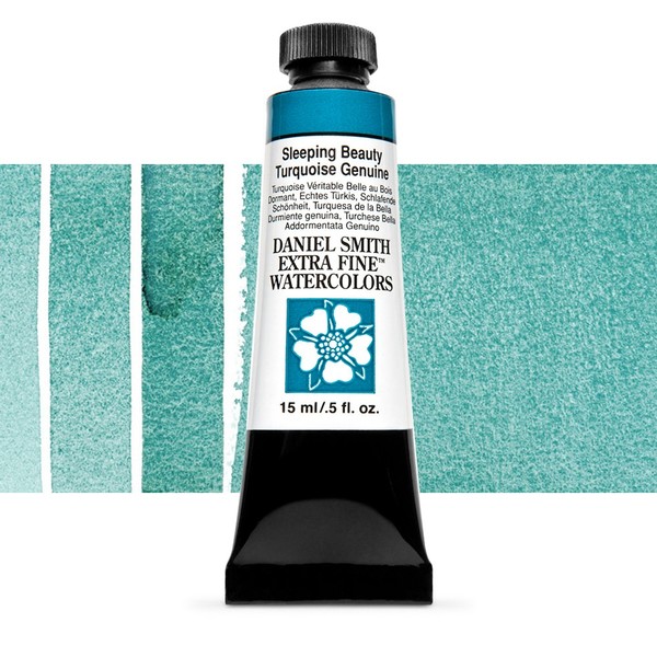 Акварельная краска Daniel Smith, туба, 15мл. Цвет: Sleeping Beauty Turquoise Genuine s5