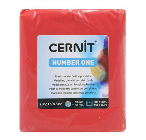 Полімерна глина Cernit Number One ЧЕРВОНА 250 гр. 