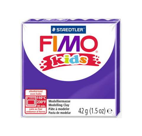 Полімерна глина FIMO Kids 42 гр. Фіолетова 