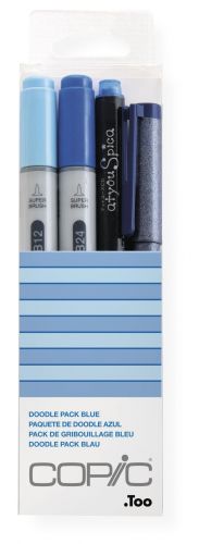 Copic набор маркеров Ciao Set "Doodle Pack Blue" (2+1+1 шт)