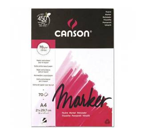 Блок бумаги для маркеров Marker(70 л.), 70 g, A4, Canson