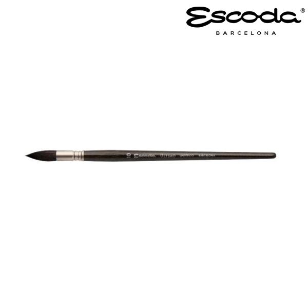 Кисть круглая МОП, синтетика (имит. белки) Escoda 1530 Ultimo. №10