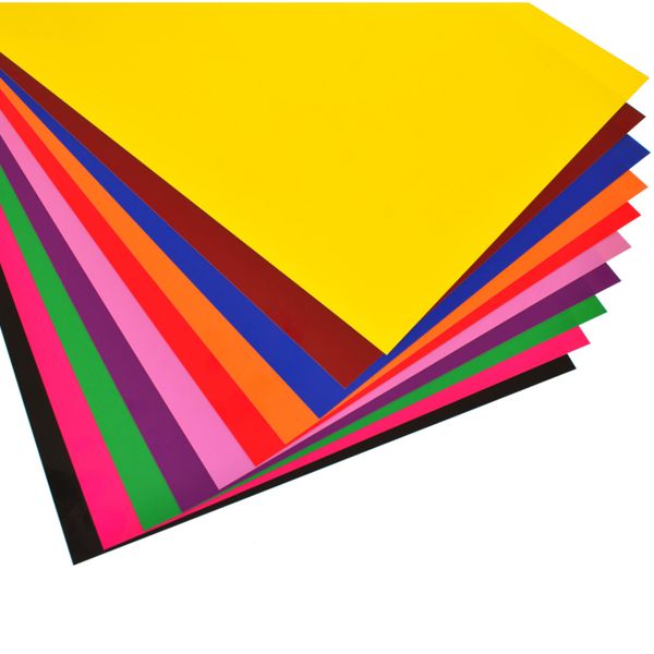 Набір кольорового крейдованого картону №27, А3, 10 кольорів  - фото 1