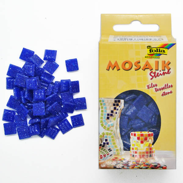 Folia мозаика Mosaic-glass tiles 200 гр, 10x10 мм, (300 шт), №36 Ultramarine (Ультрамариновая)
