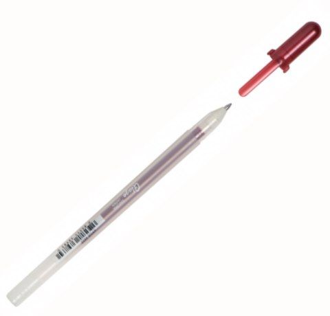 Ручка гелевая, GLAZE 3D-ROLLER, Красная тёмная, Sakura