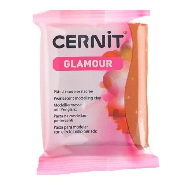 Полимерная глина Cernit Glamour, 56 гр. Цвет: Медь №125