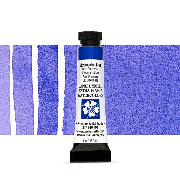 Акварельна фарба Daniel Smith, туба, 5мл. Колір: Ultramarine Blue s1 