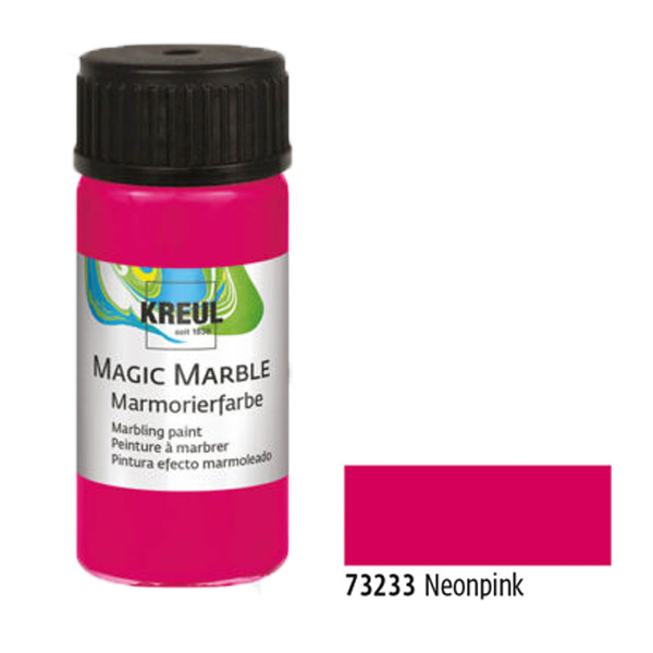 Фарба для марморування "Magic Marble" NEON, рожева, 20 ml. 
