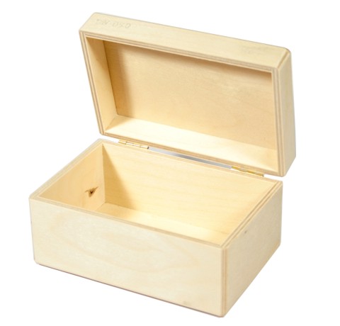 Скринька дерев'яна прямокутна, 15x10x8 см 