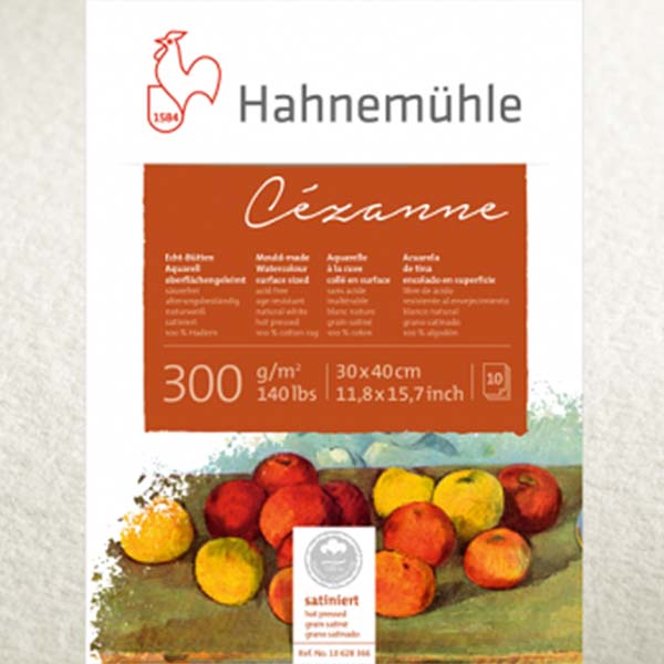 Блок для акварели Cezanne 300г/кв.м, 100% хлопок, Cold Press, 300х400мм 10л. Hahnemuhle - фото 1