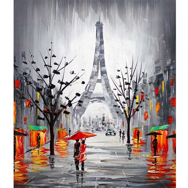 Алмазна мозаїка SANTI «Дощовий Париж», 40х50 см  - фото 1
