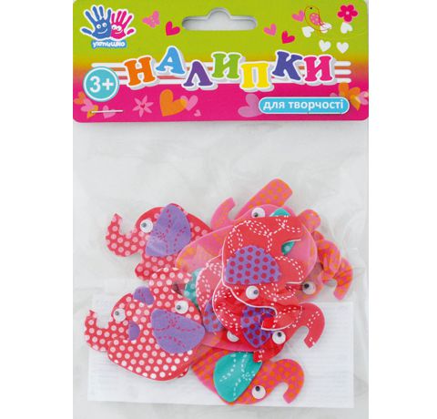 Наклейки для творчества Santi  «Слоники», фоамиран, 12шт/уп.