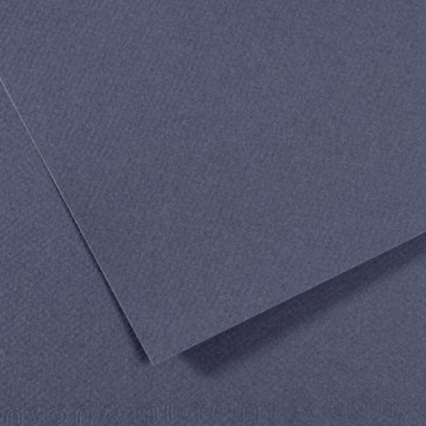 Папір для пастелі Canson Mi-Teintes 160 гр, 50x65 см, 500 ТЕМНО-СИНІЙ (Dark blue) 
