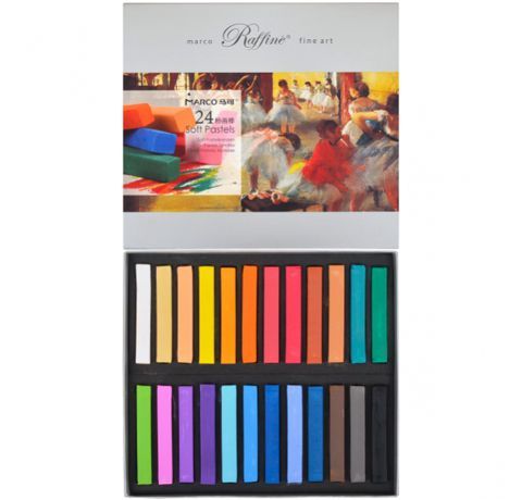 Суха пастель 24 кольори, у наборі, серії FineArt, MARCO 